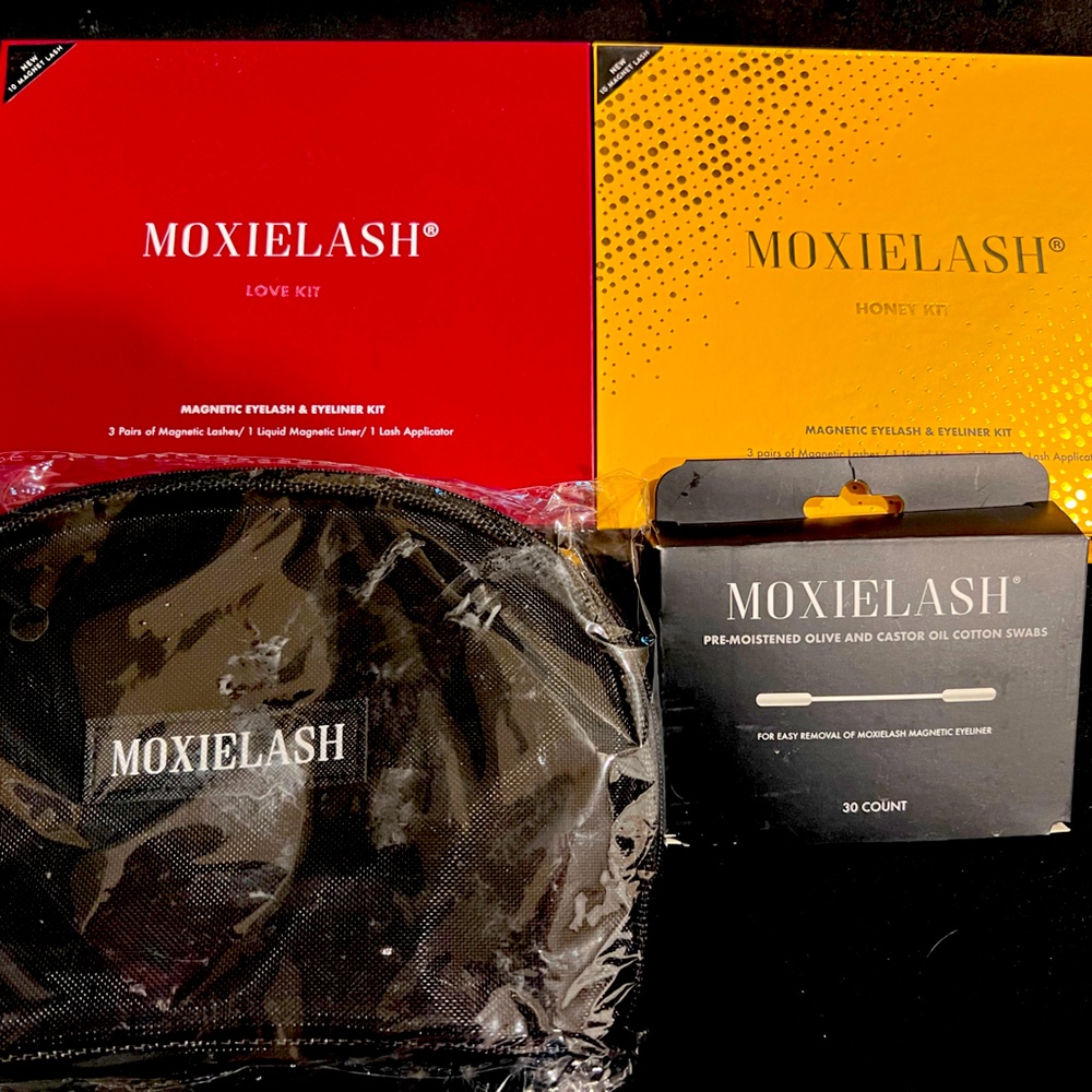 Moxie Magnetic Lashes - Honey - Love - Swabs -Case